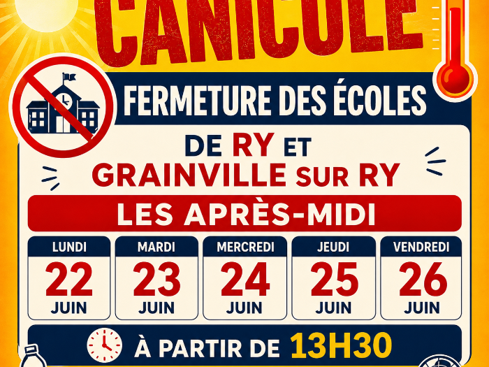 Illustration de l'article 'Canicule - Écoles fermées'